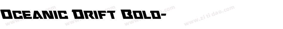 Oceanic Drift Bold字体转换